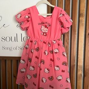 Hello Kitty Bright Pink Casual Dress for Kids